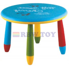 Kids Plastic study table multi colour RW-17111