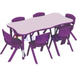 Kids wooden type study table retangular shape table set RW-17138