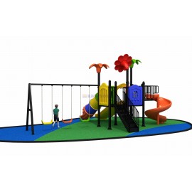 Children play large outdoor playground set RW-11024