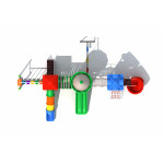 Kids slide swing large outdoor play ground RW-11040