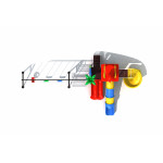 Outdoor Play ground kids and family slide swing set RW-11043