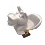 Rocking Spring Hippo Rider Grey Colour RW-15208
