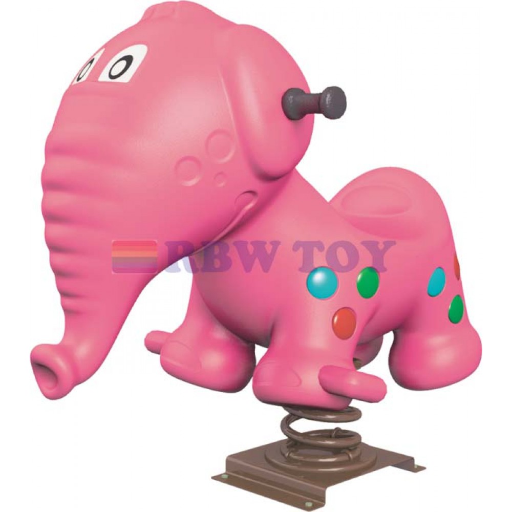 Elephent Rocking Spring rider pink RW-15212