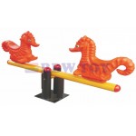 Double seahorse spring rider seesaw RW-15234