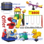 RBWTOYS Outdoor Playground Full play set with all Games always be fun and exciting. Ofr1-12038