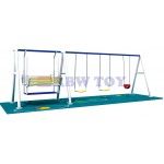 Kids Outdoor Swing set 3 seat and 1 swing chair RW-13106