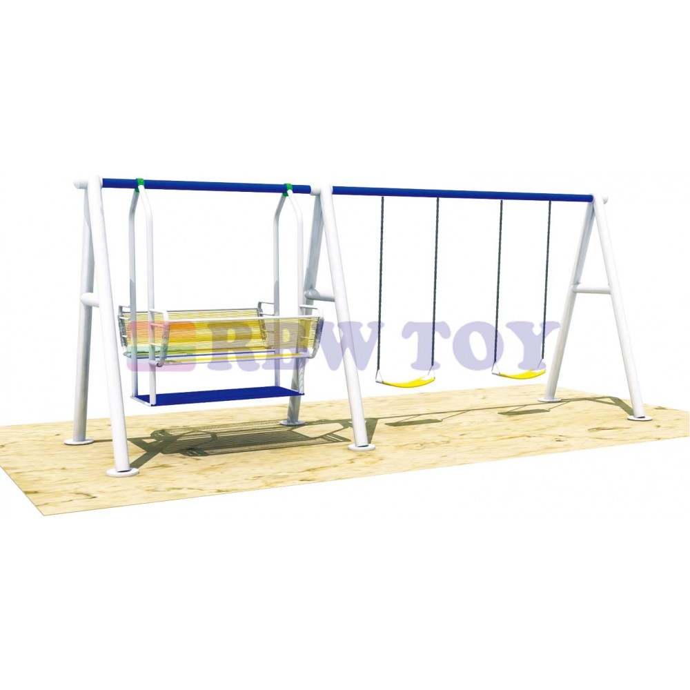 Children Gardens Swing Set 2 seat and 1 swing chair RW-13107