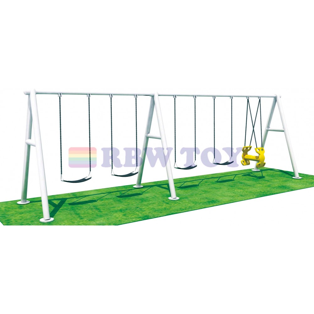 Kids Outdoor Swing set 5 seats outdoor play RW-13112