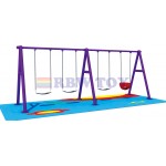 Kids Outdoor Swing set 4 seats outdoor play RW-13113