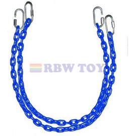 Heavy Duty Plastic Coated Chain for swing Blue Color RW-13135B