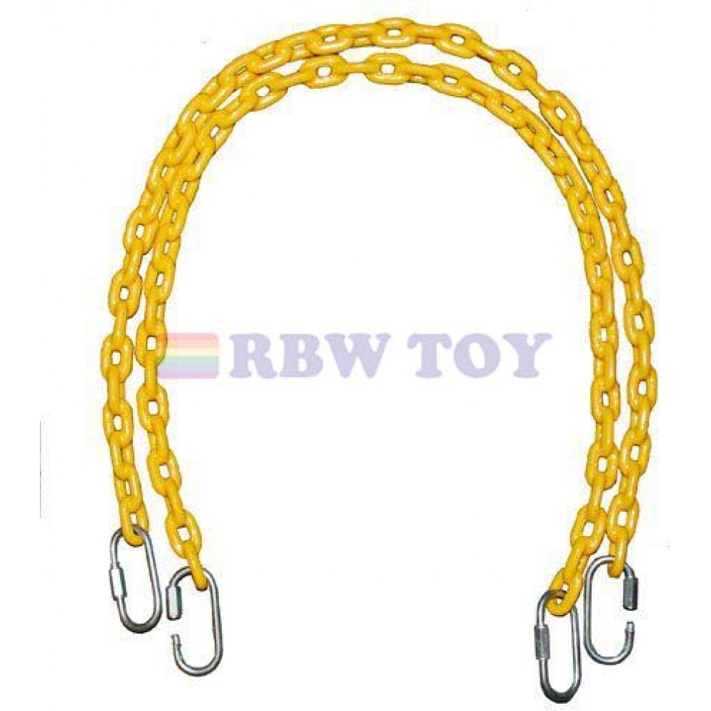 Heavy Duty Plastic Coated Chain for swing Yellow Color RW-13135Y