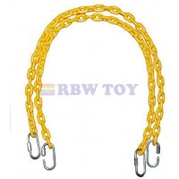 Heavy Duty Plastic Coated Chain for swing Yellow Color RW-13135Y