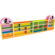 Mickey mouse wooden cabinet and books organizer RW-17515 Mickey mouse wooden cabinet and books organizer RW-17515