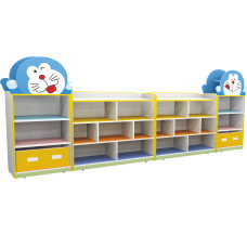 Doraemon shape wooden book shelf cabinet RW-17518 Doraemon shape wooden book shelf cabinet RW-17518