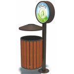 Trash Bin Wood Model RW-17545