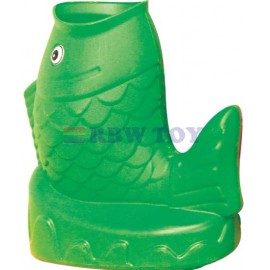 Fish Shape plastic dustbin for kids RW-16362