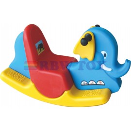 Elephent shape rocking seesaw multicolour RW-16367