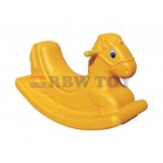 Kids plastic rocking horse shape seesaw yellow colour RW-16371