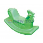 Kids plastic rocking cock shape seesaw green colour RW-16372