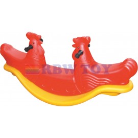 Rocking seesaw plastic cock shape for kids RW-16377