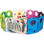 Toddler Plastic playpen with gate model RW-16332