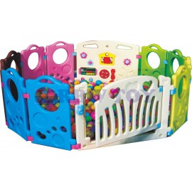 Toddler Plastic playpen with gate model RW-16332