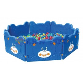 Rainbow Toys Kids bear design blue Color Playpen f..