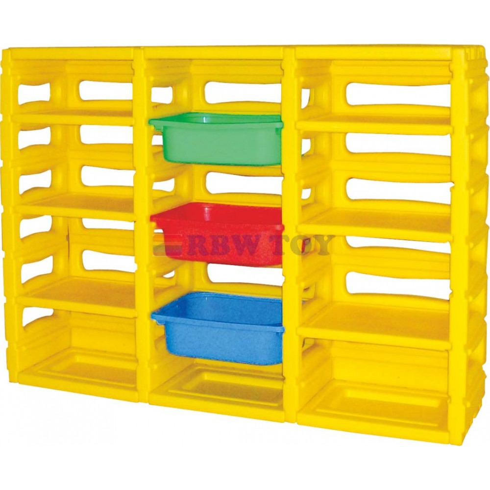 Plastic storage organizer shelf RW-16632