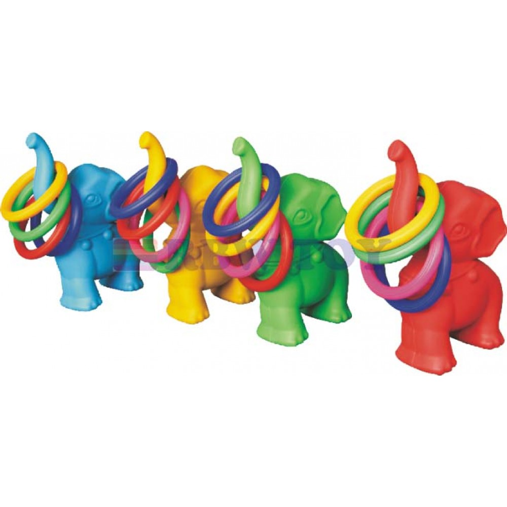 Kids Elephent rings toys 4 pieces set RW-16644